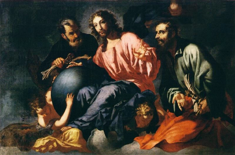 A., Cristo Redentore tra i Santi Pietro e Paolo